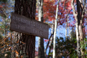 Rockhouse Cliff Spur Trail Sign