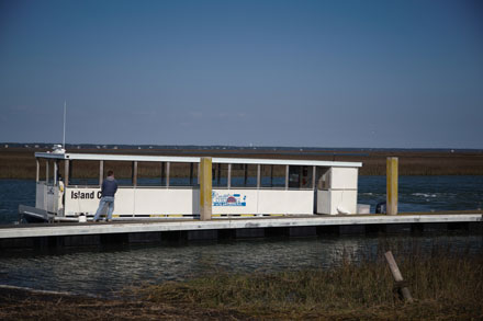 Ferry At Bull's Island Dock